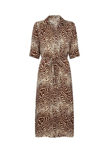 Luna Dress in Chestnut Combi Dress Soyaconcept 