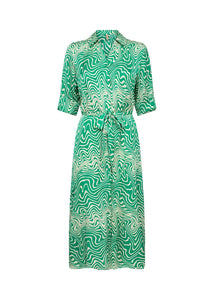 Luna Dress in Green Combi Dress Soyaconcept 