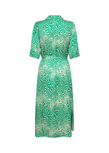 Luna Dress in Green Combi Dress Soyaconcept 