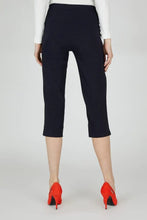 Load image into Gallery viewer, Marie Capri Trouser in Navy Trousers Robell 
