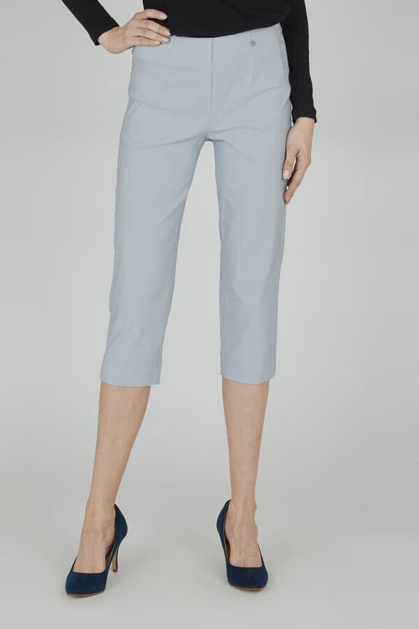 Marie Capri Trouser in Pearl Grey Trousers Robell 