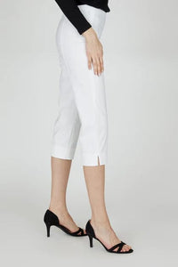 Marie Capri Trouser in White Trousers Robell 