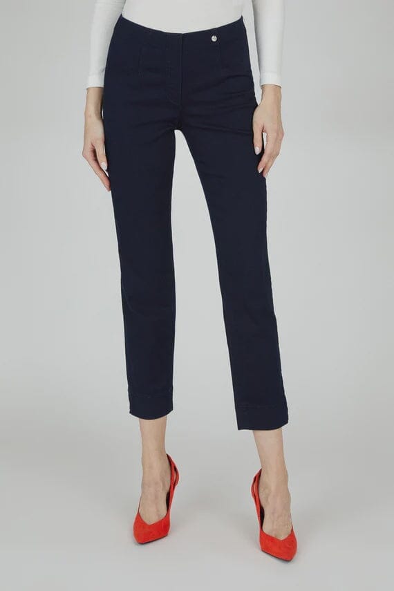 Marie Slim Fit Jeans in Navy Trousers Robell 