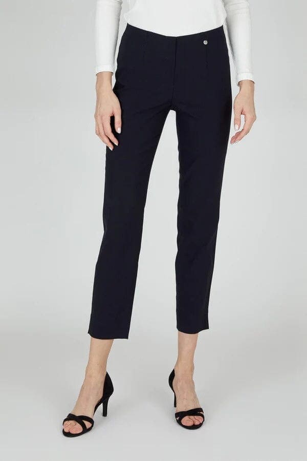 Marie Slim Fit Trouser in Navy Trousers Robell 