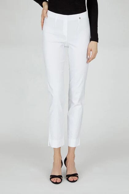 Marie Slim Fit Trouser in White (78cm) Trousers Robell 