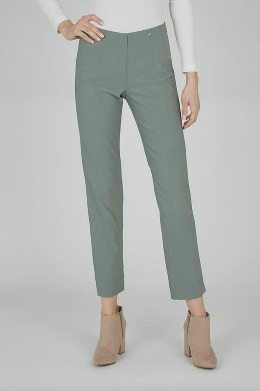 Marie Stretch Trouser in Dark Olive Trousers Robell 