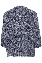 Load image into Gallery viewer, Marrakech Shirt in Total Eclipse Dot Blue Shirt Ichi 
