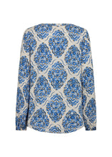 Load image into Gallery viewer, Melene Blouse in Bright Blue Combi Blouse Soyaconcept 
