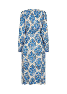 Melene Dress in Bright Blue Combi Dress Soyaconcept 