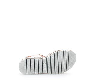 Metal Cervo Sandals in Metallic White Footwear Gabor 