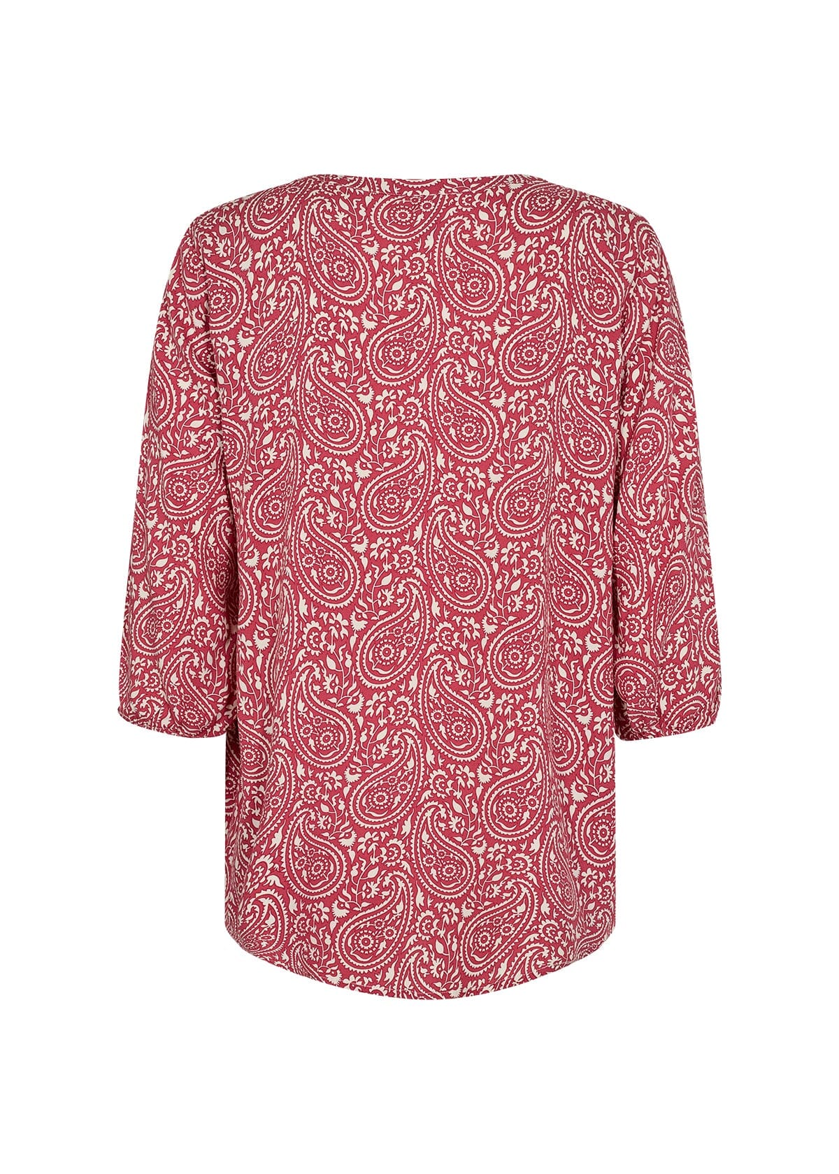 Molly 3/4 Sleeve Blouse in Berry Combi Blouse Soyaconcept 