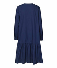 Load image into Gallery viewer, Naima Long Sleeve Dress in Maritime Blue Dress Masai 
