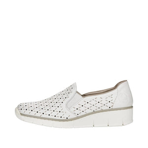 Newark Slip-on Shoe in White Footwear Rieker 