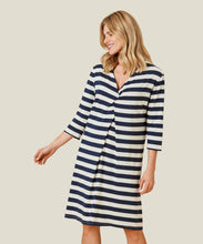 Load image into Gallery viewer, Nibi 3/4 sleeve Dress in Navy Blazer Dress Masai 
