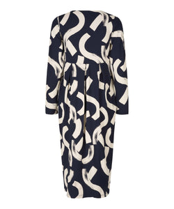 Nilana Long sleeve Dress in Navy Dress Masai 