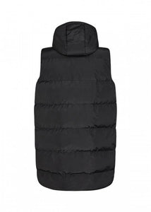 Nina with Hood Vest in Black Coat Soyaconcept 