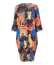 Load image into Gallery viewer, Nodetta 3/4 sleeve Dress in Crocodile - Renaissance Boutiques Ireland
