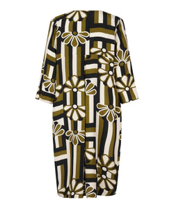 Nodetta 3/4 sleeve Dress in Fir Green Dress Masai 
