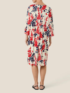 Nodetta 3/4 sleeve Dress in Whitecap - Renaissance Boutiques Ireland