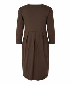 Noma 3/4 Sleeve Tight Dress in Coffee Bean Dress Masai 