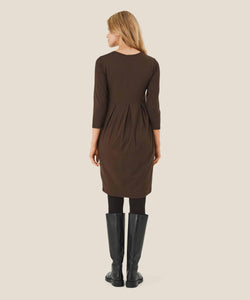 Noma 3/4 Sleeve Tight Dress in Coffee Bean Dress Masai 
