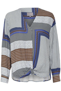 Nova Long Sleeve Bouse in Serenity Blouse Culture 