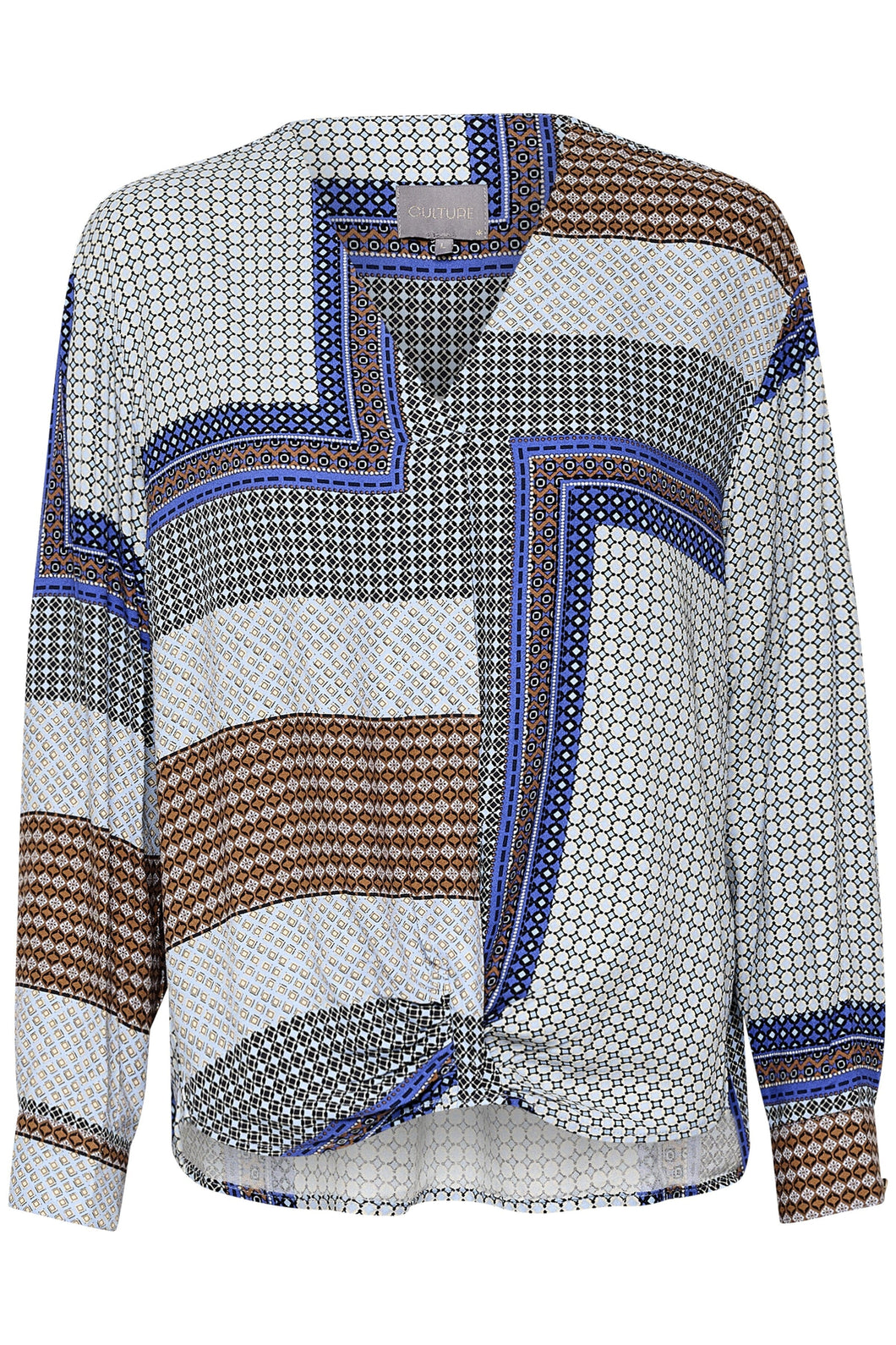 Nova Long Sleeve Bouse in Serenity Blouse Culture 