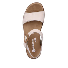 Load image into Gallery viewer, Odeon Sandal with Soft Velour Lining in Porcelain Sandal Remonte 
