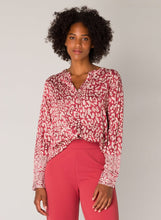 Load image into Gallery viewer, Olize Essential Long Sleeve in Red Multi Combi Top Yest 
