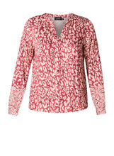 Load image into Gallery viewer, Olize Essential Long Sleeve in Red Multi Combi Top Yest 
