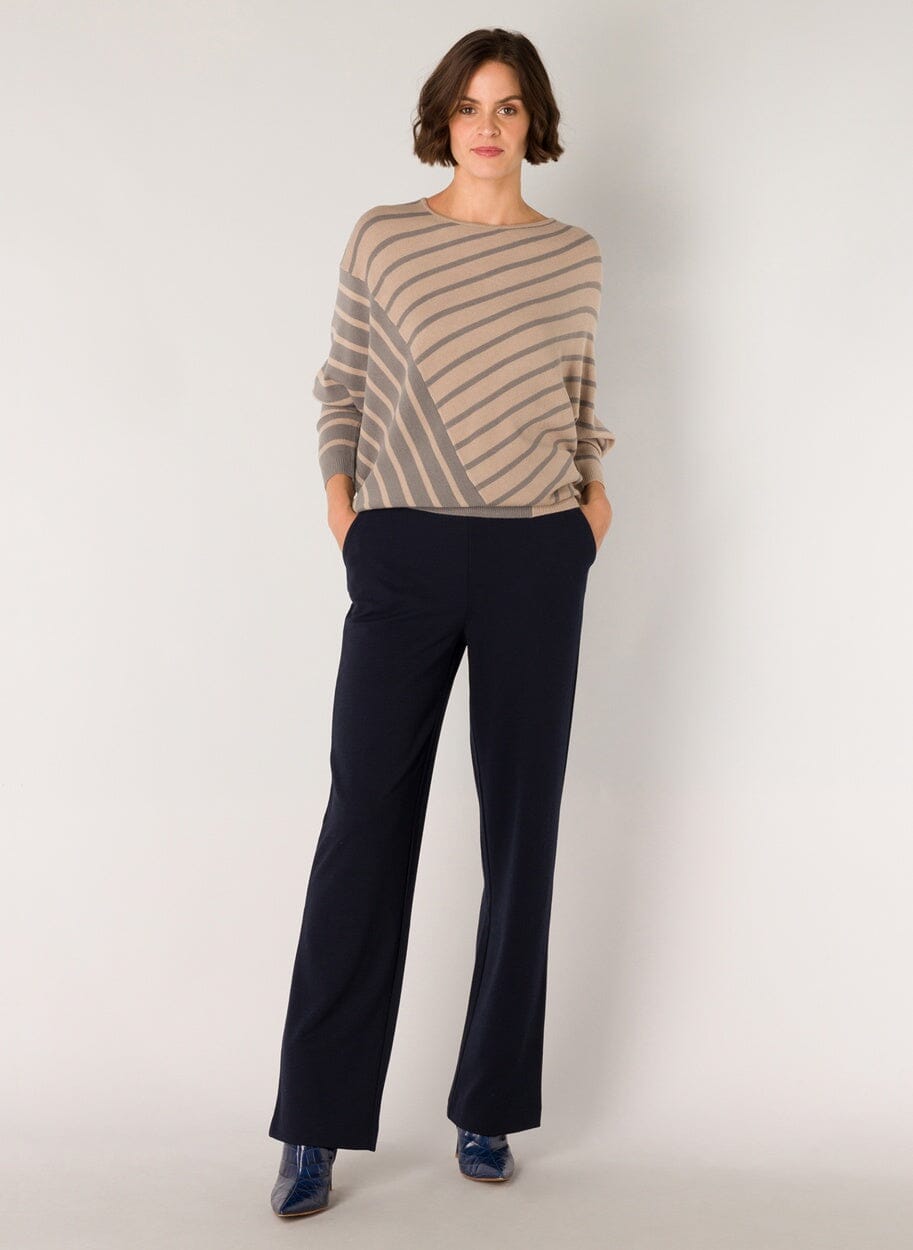 Paloma Essential Trousers in Dark Navy Trousers Yest 