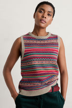 Load image into Gallery viewer, Percella Cove Vest in Star Jasmine Bisque Mix Vest Seasalt 
