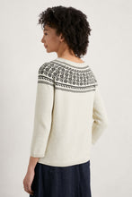 Load image into Gallery viewer, Polurrian Cove Jumper in Tapestries Ecru Inkwell Jumper Seasalt 
