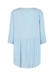 Radia Long Blouse in Cashmere Blue Blouse Soyaconcept 
