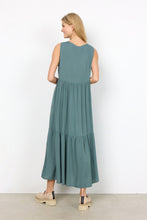 Load image into Gallery viewer, Radia Midi Dress in Shadow Green Dress Soyaconcept 
