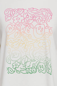 Runela T-shirt in Cloud Dancer White T-Shirt Ichi 