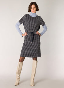 Safira Dress in Dark Navy Multi Color Dress Yest 