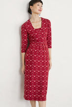 Load image into Gallery viewer, Seed Packet 3/4 Dress in Folk Decoration Dahlia Dress Seasalt 
