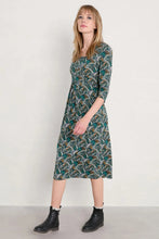 Load image into Gallery viewer, Seed Packet 3/4 Sleeve Dress in Coastal Grass Dark Wreckage Dress Seasalt 
