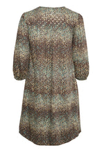Load image into Gallery viewer, Seqa Long Sleeve Short Dress in Brown Dress Culture 
