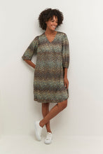 Load image into Gallery viewer, Seqa Long Sleeve Short Dress in Brown Dress Culture 
