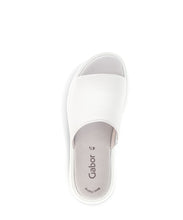 Load image into Gallery viewer, Single Strap Leather Sandal in White Footwear Gabor 
