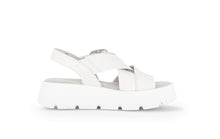 Load image into Gallery viewer, Square buckle Leather Sandal in White Footwear Gabor 
