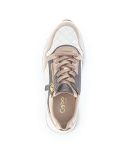 Load image into Gallery viewer, Suede Leather Lace-up with Zipper in Latte Sneaker Gabor 
