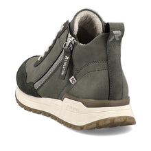 Load image into Gallery viewer, Suede Sneakers with Zipper in Army Green Footwear Rieker 
