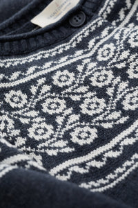 Sweet Pea Cardigan in Tapestries Inkwell Ecru Cardigan Seasalt 