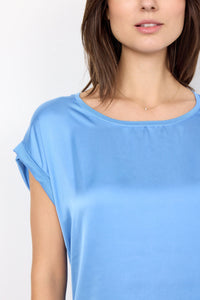Thilde T-Shirt in Bright Blue - Renaissance Boutiques Ireland