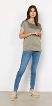 Load image into Gallery viewer, Thilde T-Shirt in Dusky Green - Renaissance Boutiques Ireland
