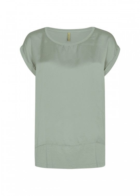 Thilde T Shirt in Shadow Green Top Soyaconcept 