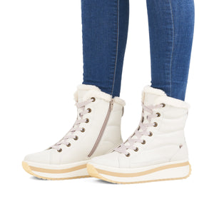 White Sole Lace-up Boot Footwear Rieker 